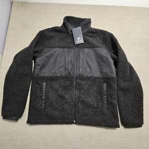 Ariat Odessa Sherpa Jacket Mens Black Full Zip Fleece Workwear 10051994 NEW